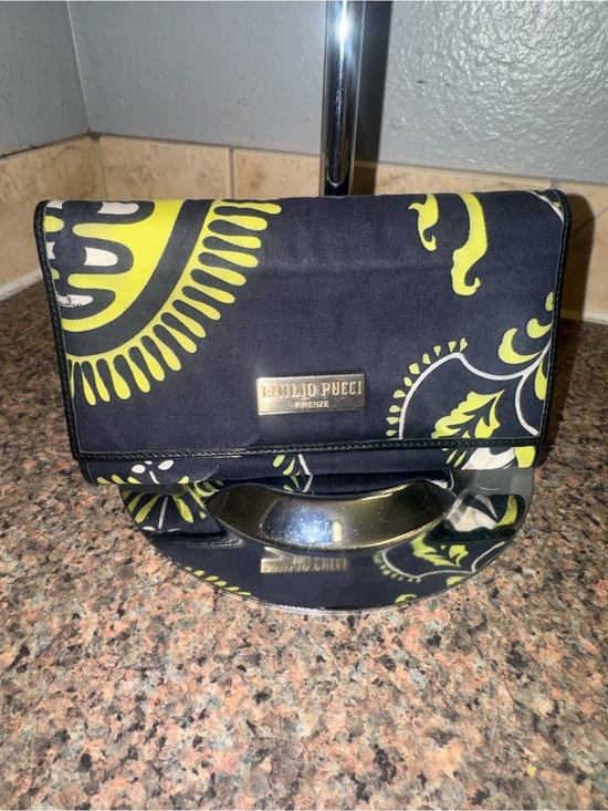 Emilio Pucci Handbags - Emilio Pucci navy blue canvas wallet EUC retail $499